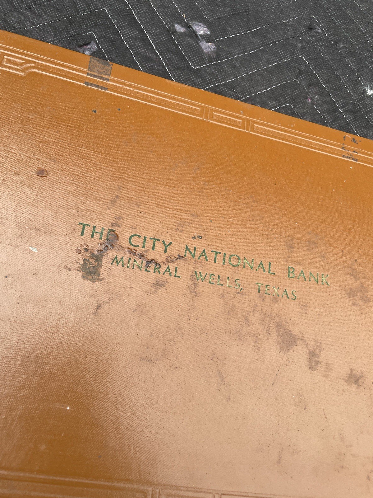 1980s Mineral Wells Tx City National Bank Binder Vintage