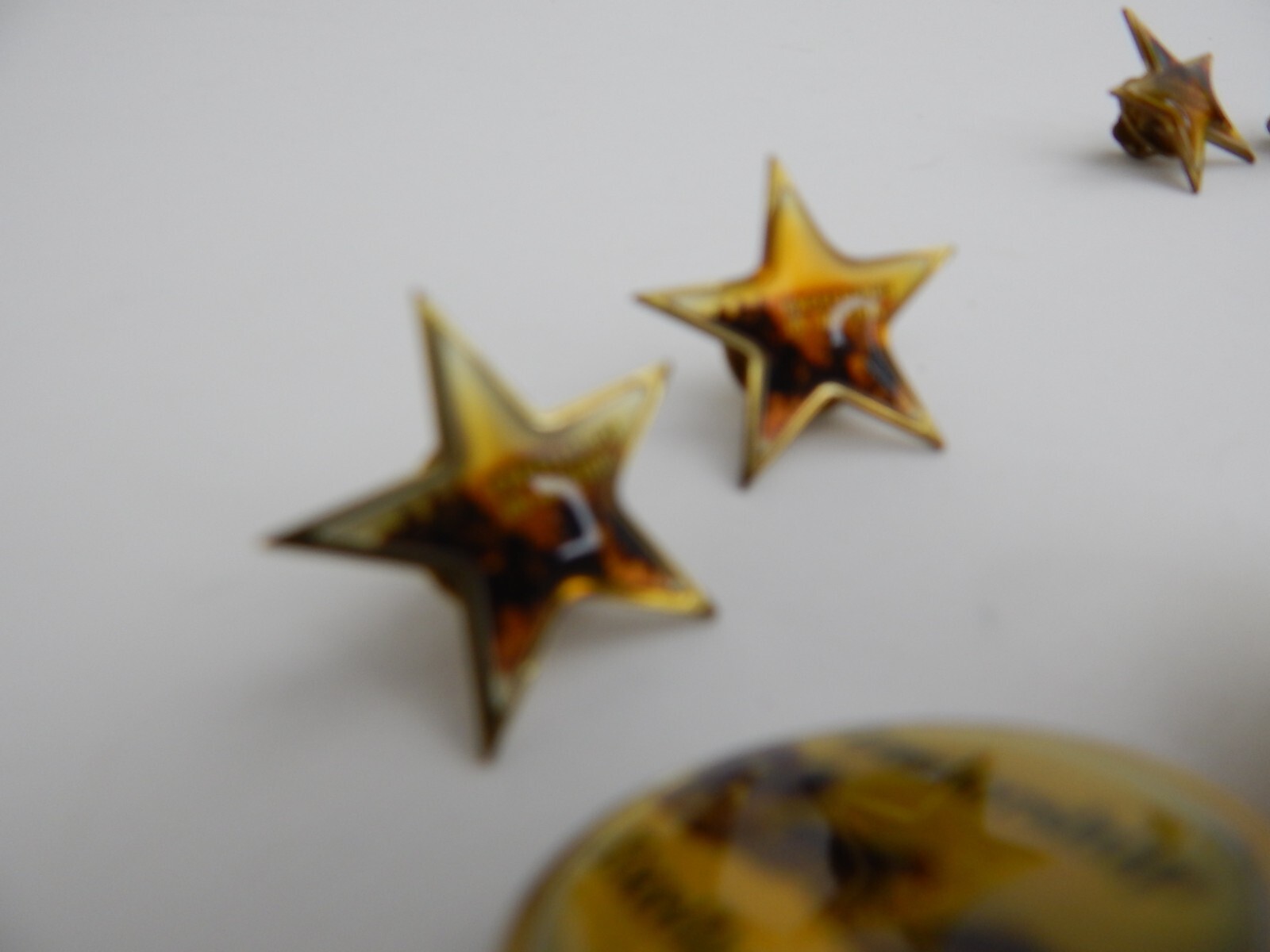 Lot of 4 Vtg Wells Fargo Logo Pin Star Leadership Excellence in Action
