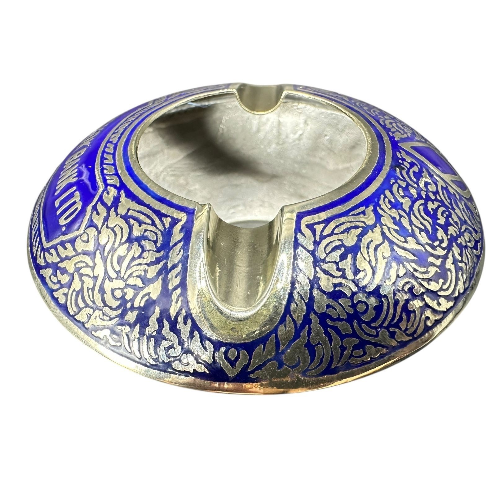 1983 Bangkok Bank Tokyo Opening Enamel Ashtray Rare Thai Corporate Memorabilia