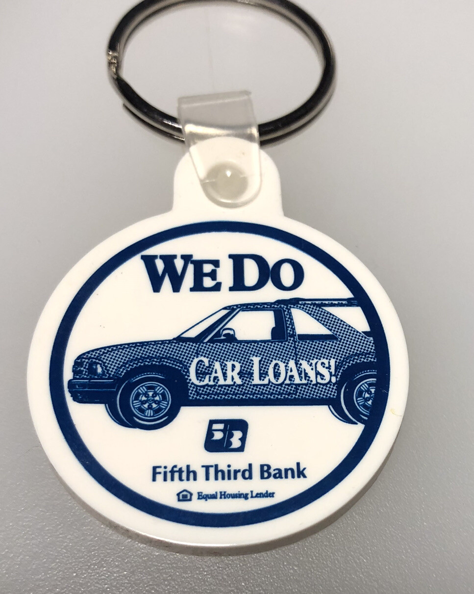 Fifth Third Bank Auto Car Loans Banking Financial Finance Vintage Keychain