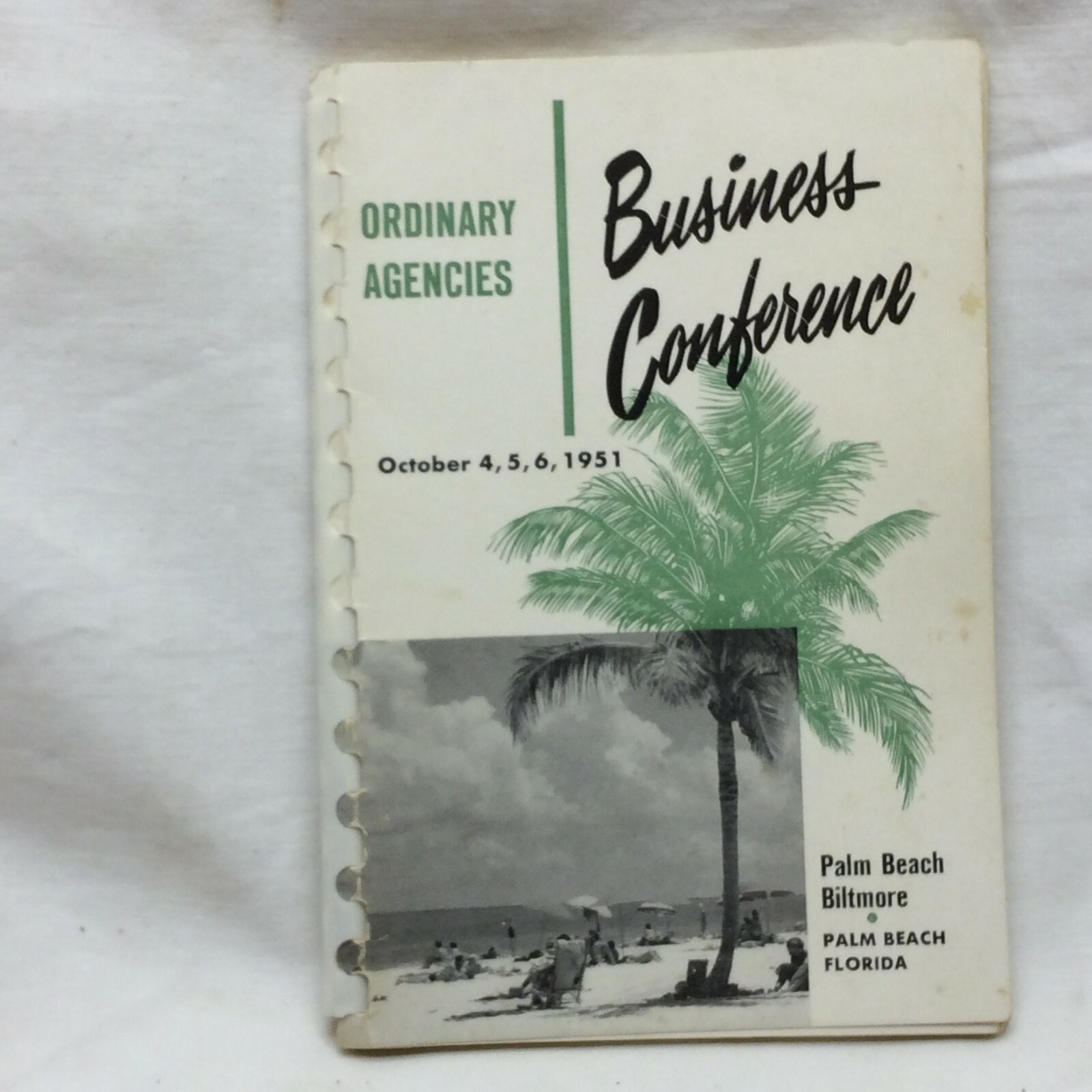 Vintage 1951 The Prudential Business Conference Booklet Insurance Company