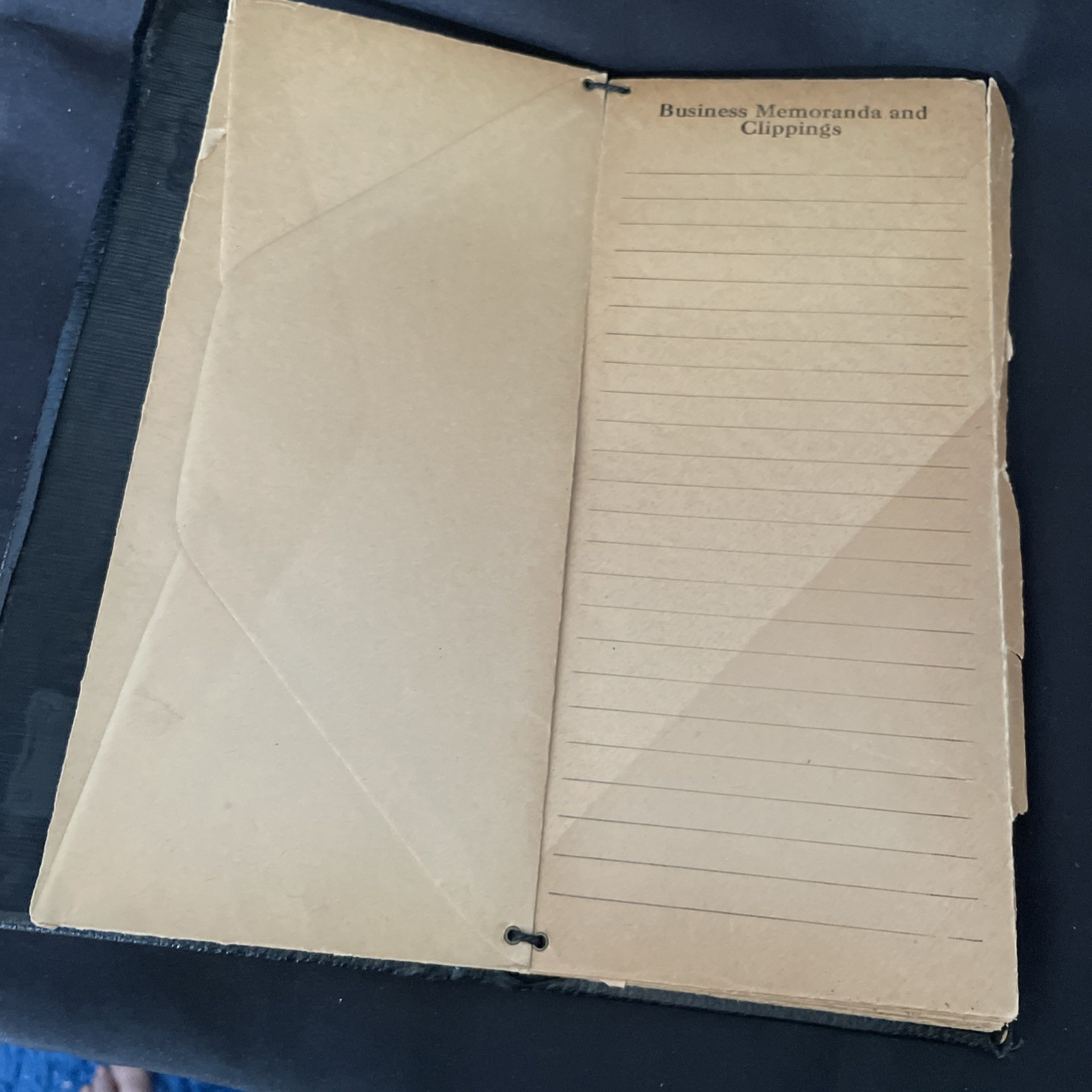 Vintage German National Bank, Beloit, Kansas, Valuable Papers Leathette Folder