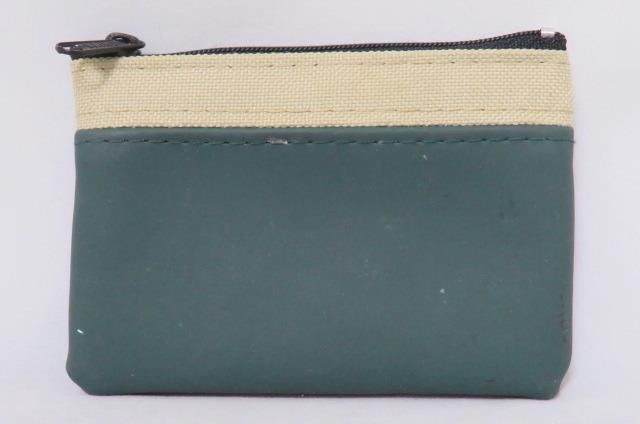 NPM Northern Paper Mills CREDIT UNION Green Bay WI Zip Open Coin Purse Bank Bag