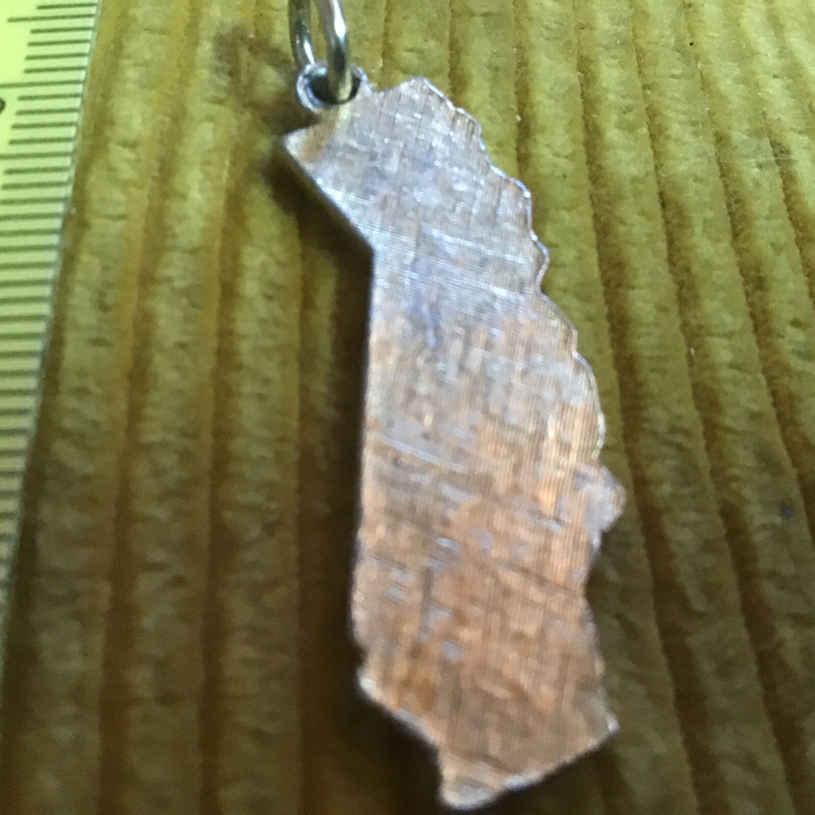 vintage california pendant = blue color =san jose CASE credit union circa 1959