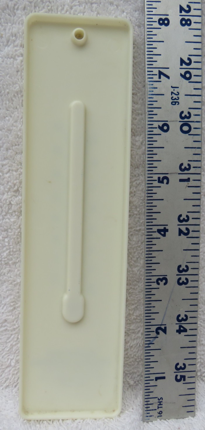 Vintage Wall Advertising 8″ Plastic Thermometer “Evanston Federal Savings IL”
