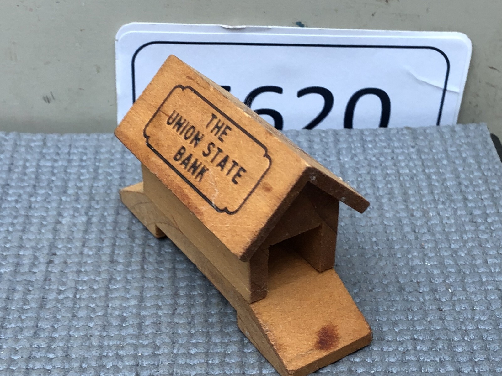 Vintage Union State Bank – Souvenir Wood Covered Bridge (Iowa)
