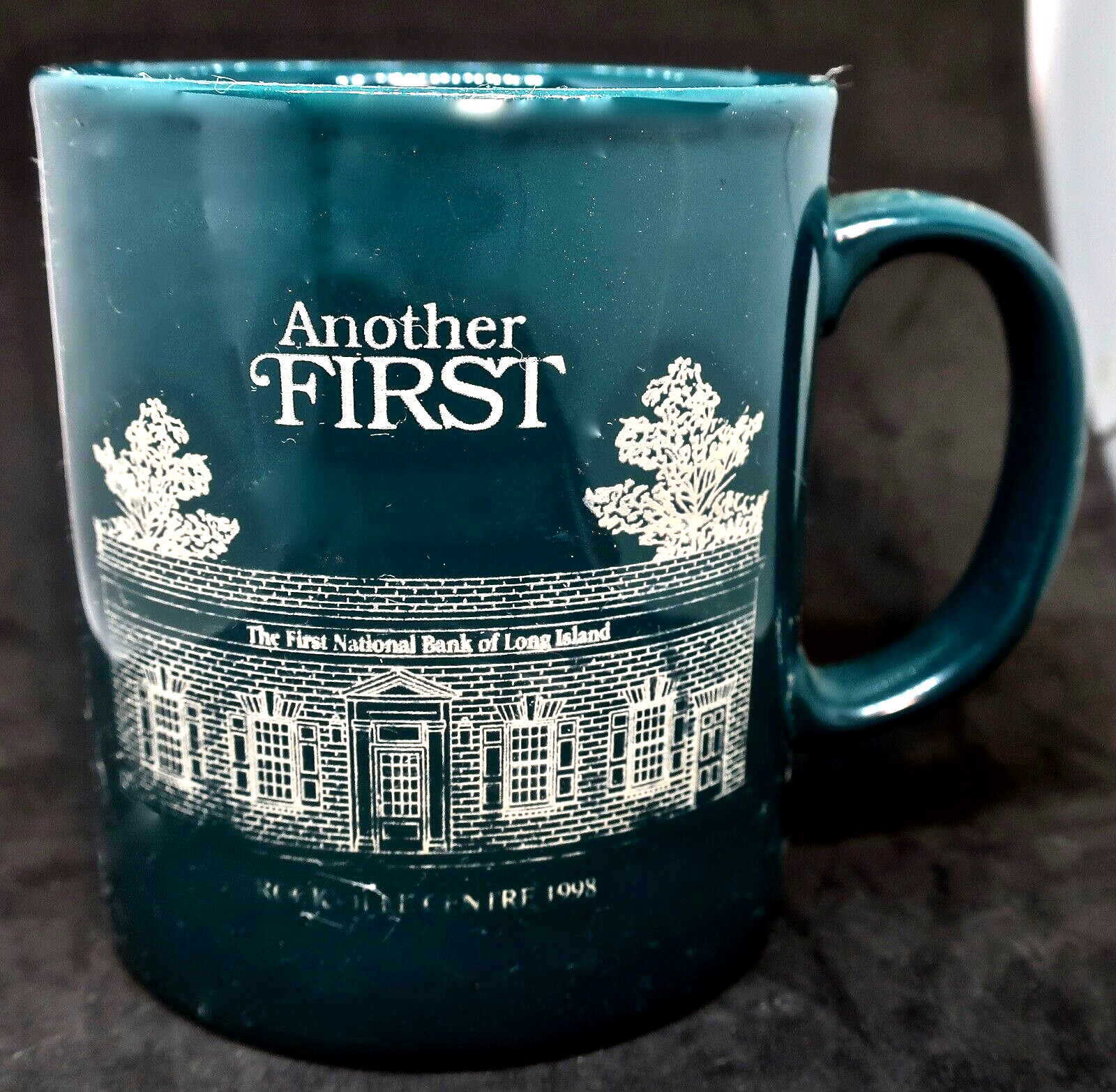 Vintage Rockville Centre Long Island First National Bank Promotion Coffee Mug