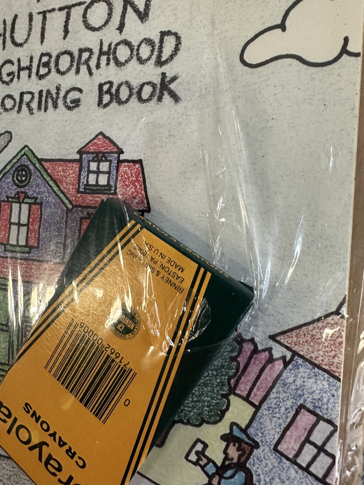 E.F. HUTTON Vintage The Hutton Neighborhood Coloring Book 1987