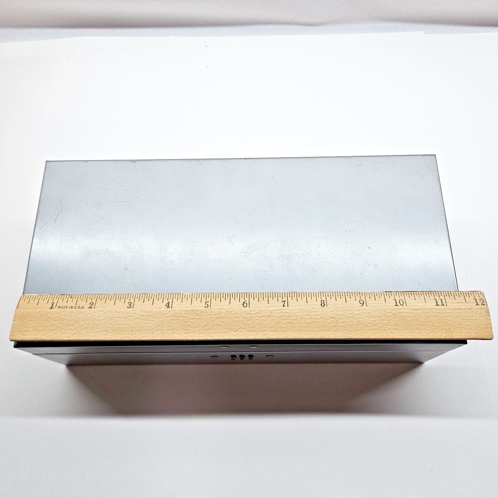 Vintage Metal Combination Lock Box Columbus Mutual Insurance Policy Box