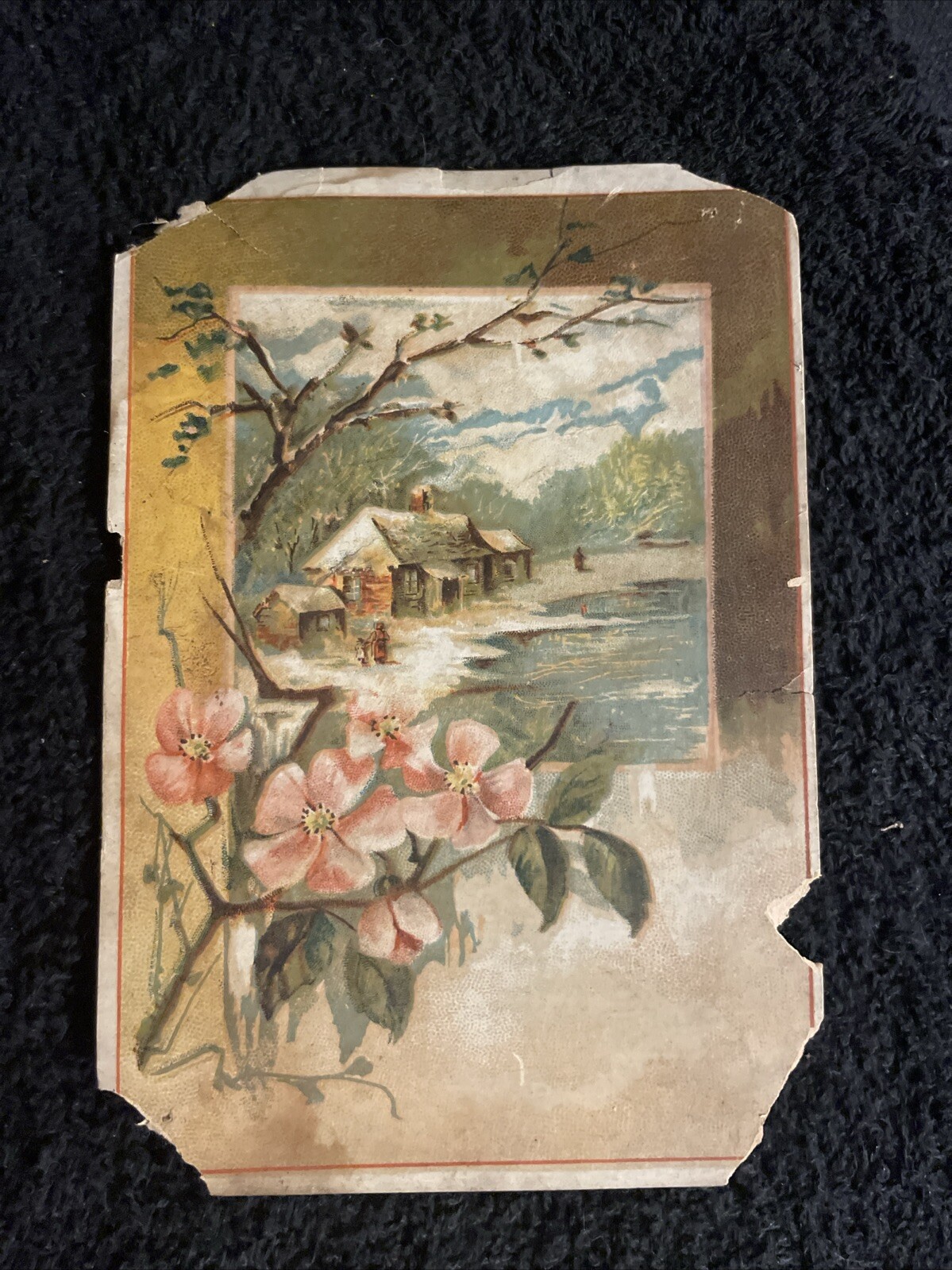 Circa 1910 Antique Trade Card Advertising Crescent Baking Powder Cincinnati Ohio