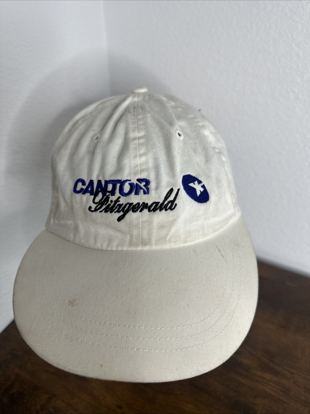 Vintage Cantor Fitzgerald investment banking baseball cap NYC New York City 90s