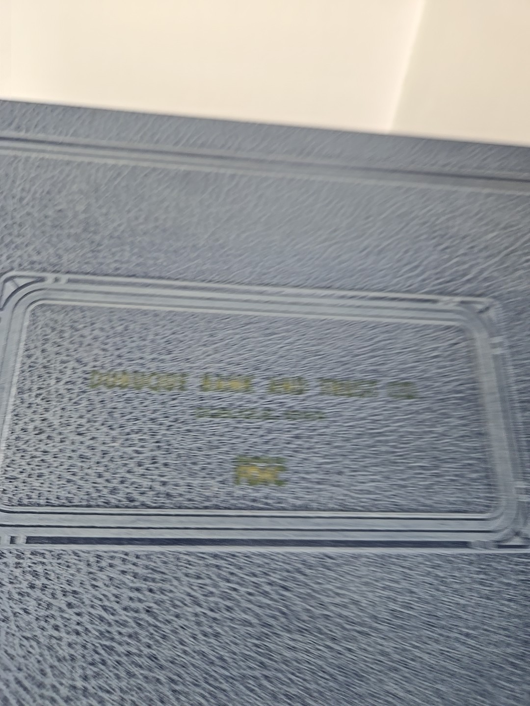 Vintage Dubuque Bank and Trust Daily Cash Ledger Book Faux Leather Blank