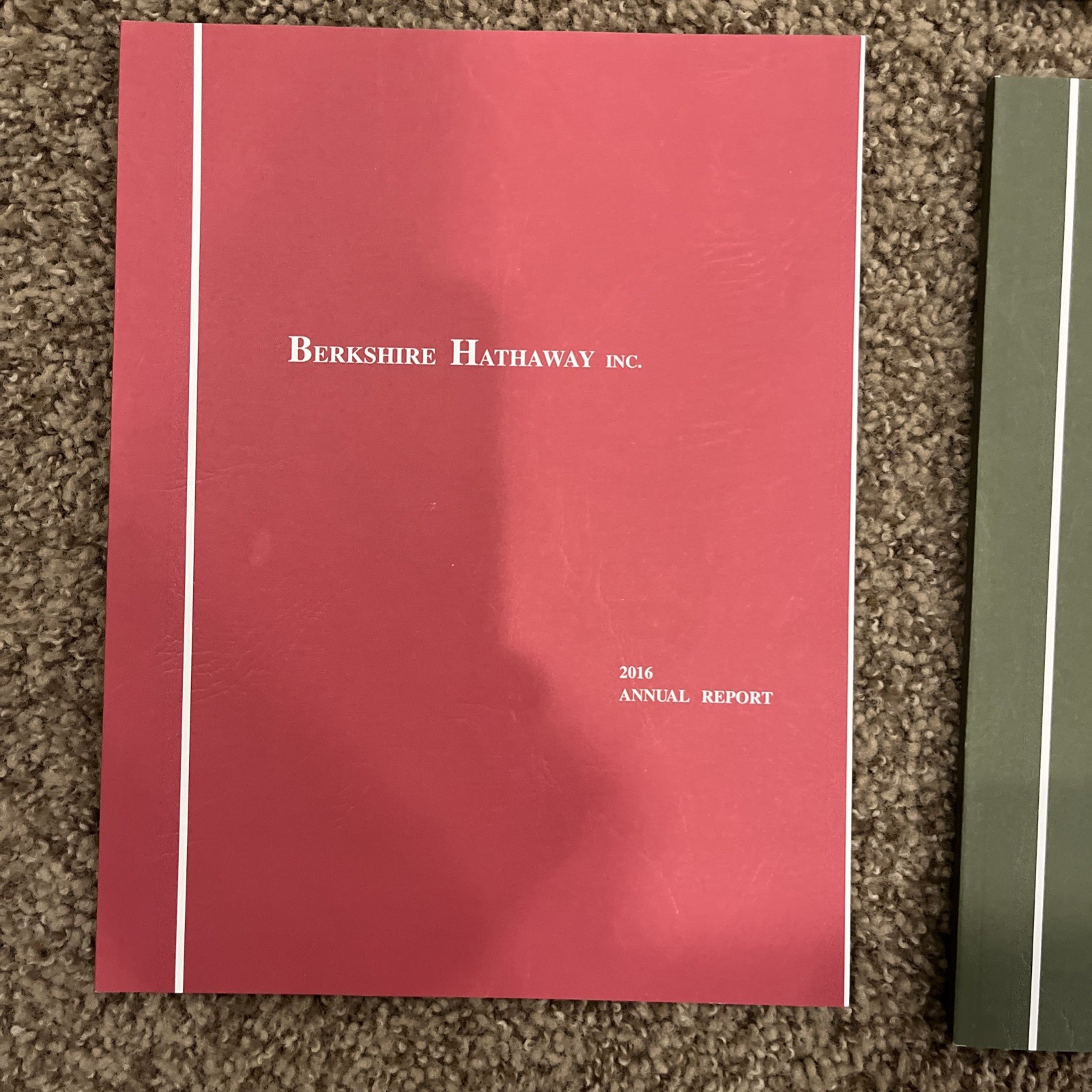 Lot 6 Berkshire Hathaway Annual Reports, Original Inserts Buffett 2013-2018
