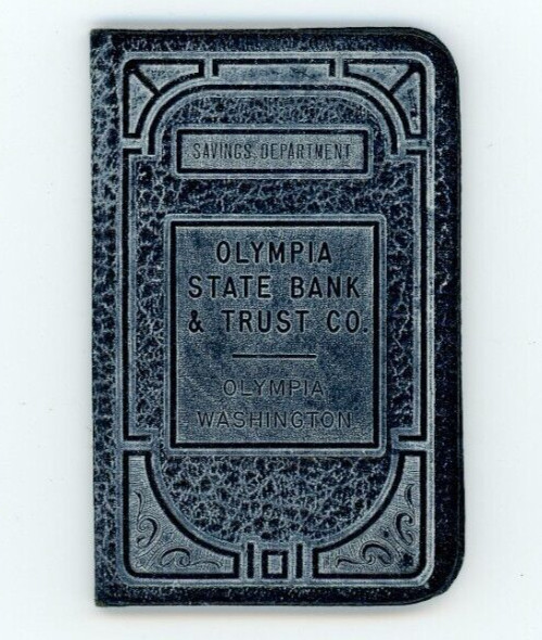 Vintage Olympia State Bank & Trust Co Savings Book Washington State NW