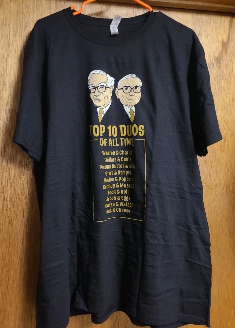 Warren Buffett & Charlie Munger Berkshire Hathaway Shirt Size XL Top Duos