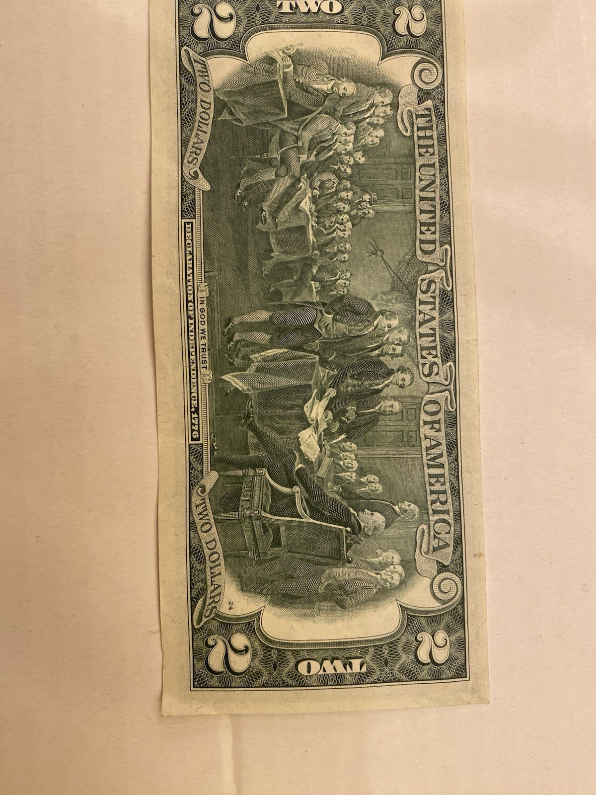 $2 Bill. Perfect Condition. Not Circulated. Crisp and new. JO2543917A Four 10s.