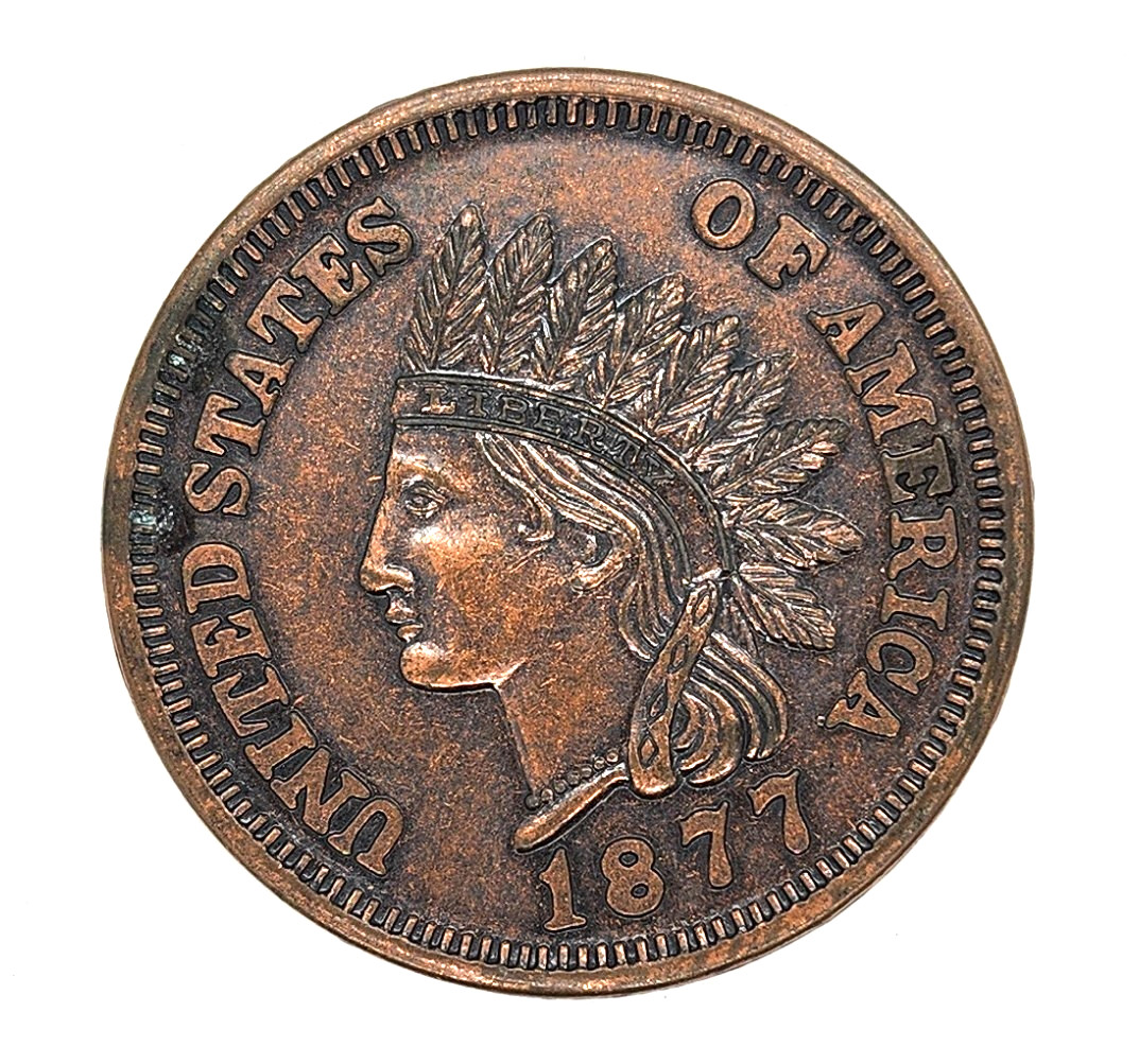 3 Inch Giant Metal Medallion like an 1877 Indian Head Cent