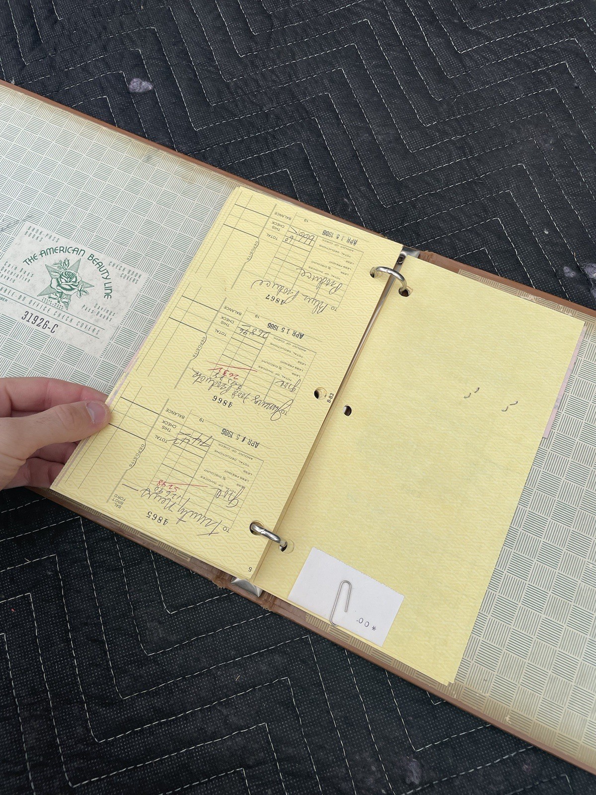 1980s Mineral Wells Tx City National Bank Binder Vintage