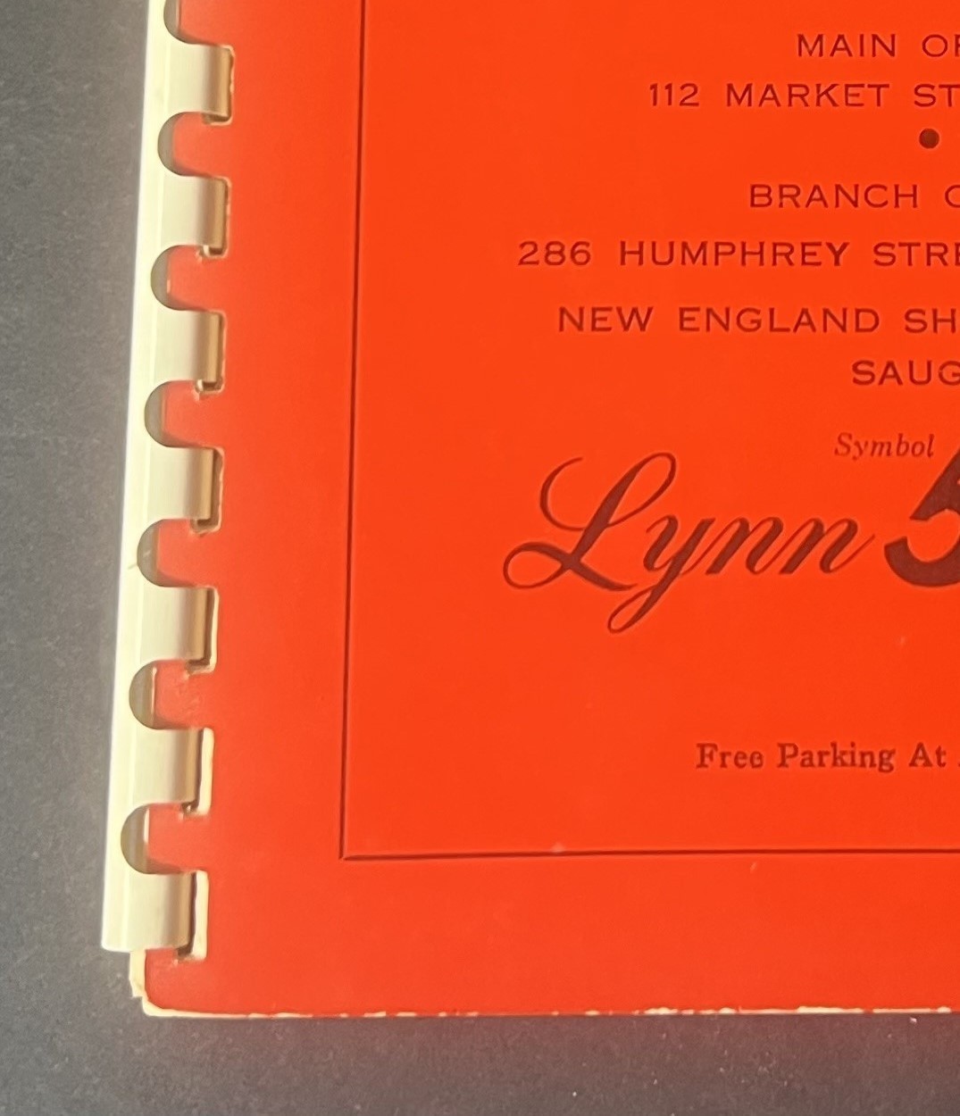 Lynn 5¢ Savings Bank Personal Directory 1961 (Hotel Edison, Sheldon Pharmacy)