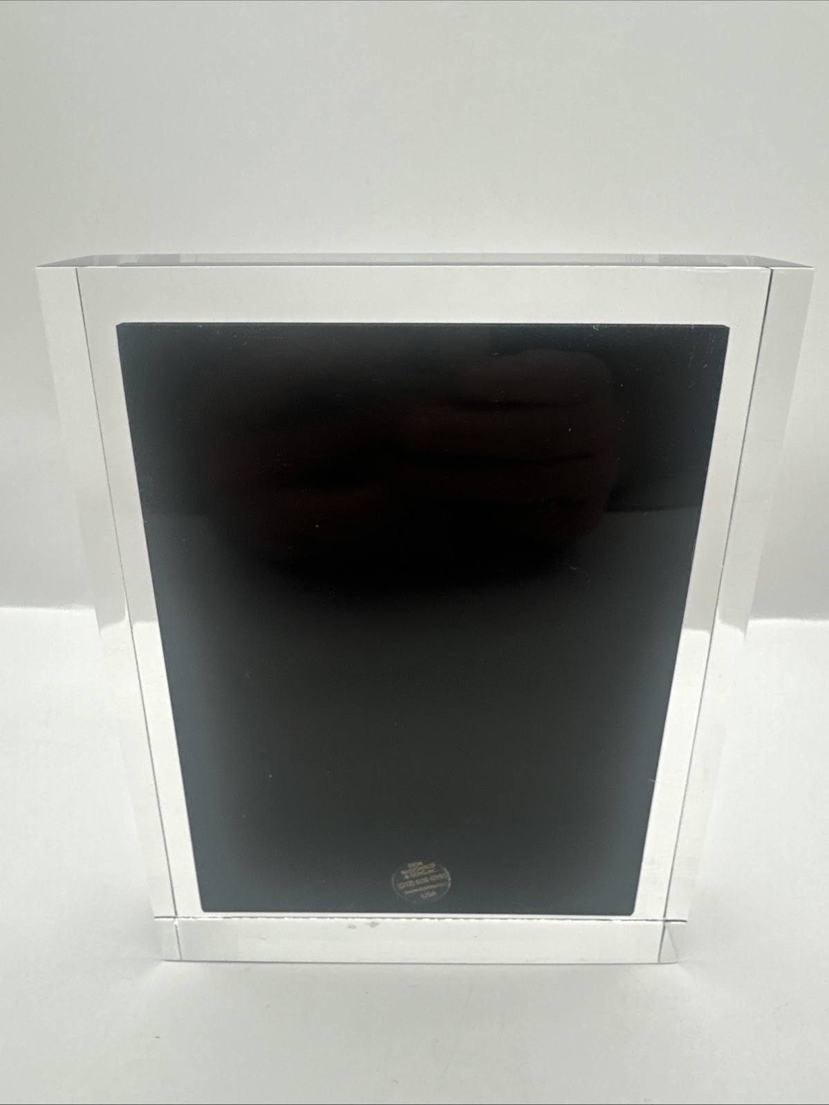 CNH Capital Lucite Wall Street Paper Weight Tombstone Merrill Lynch 2001 Salomon
