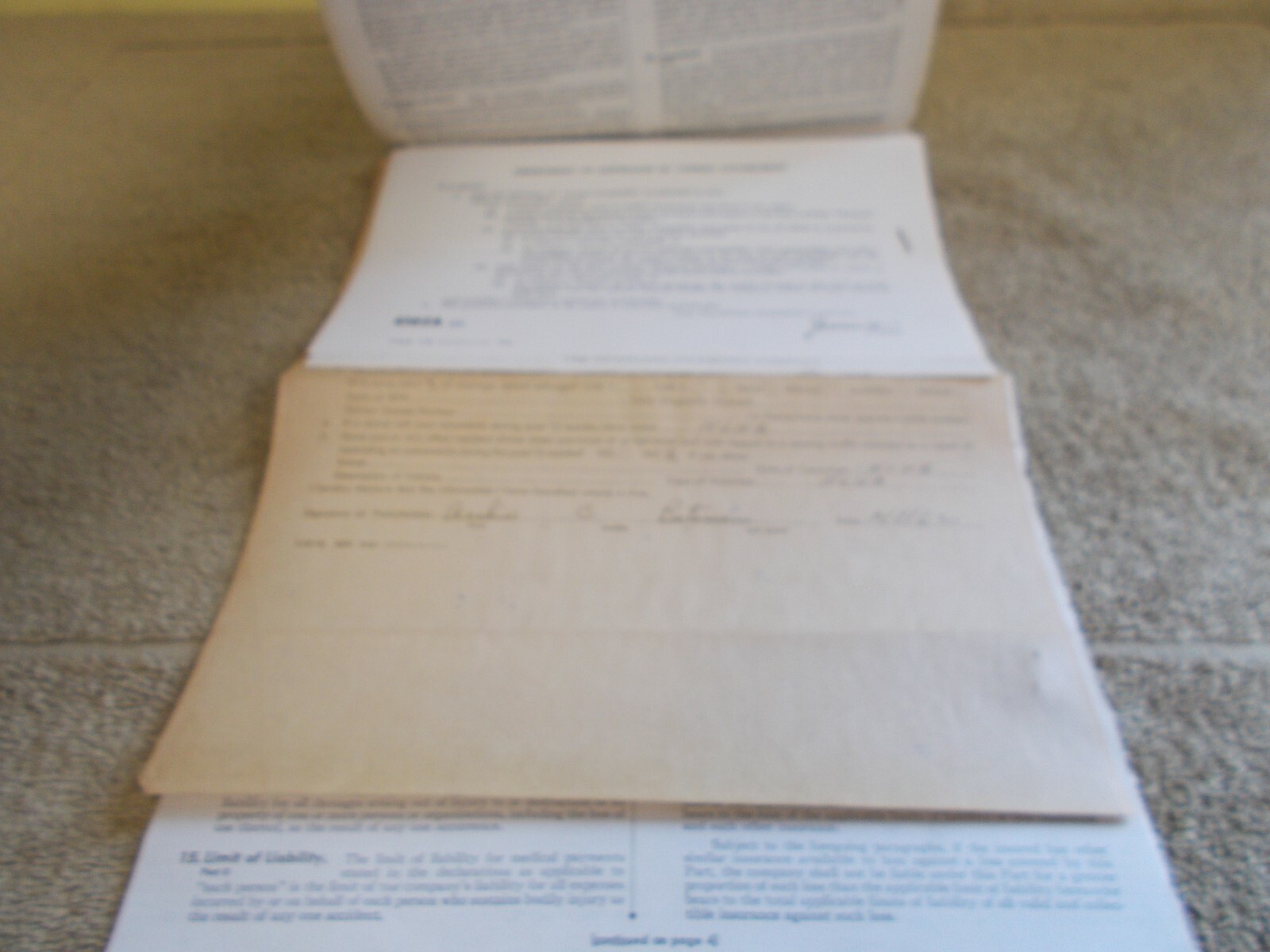 VINTAGE 1962 TRAVELERS AUTO INSURANCE . POLICY PAPER 1957 WILLYS JEEP ADVERTIZE