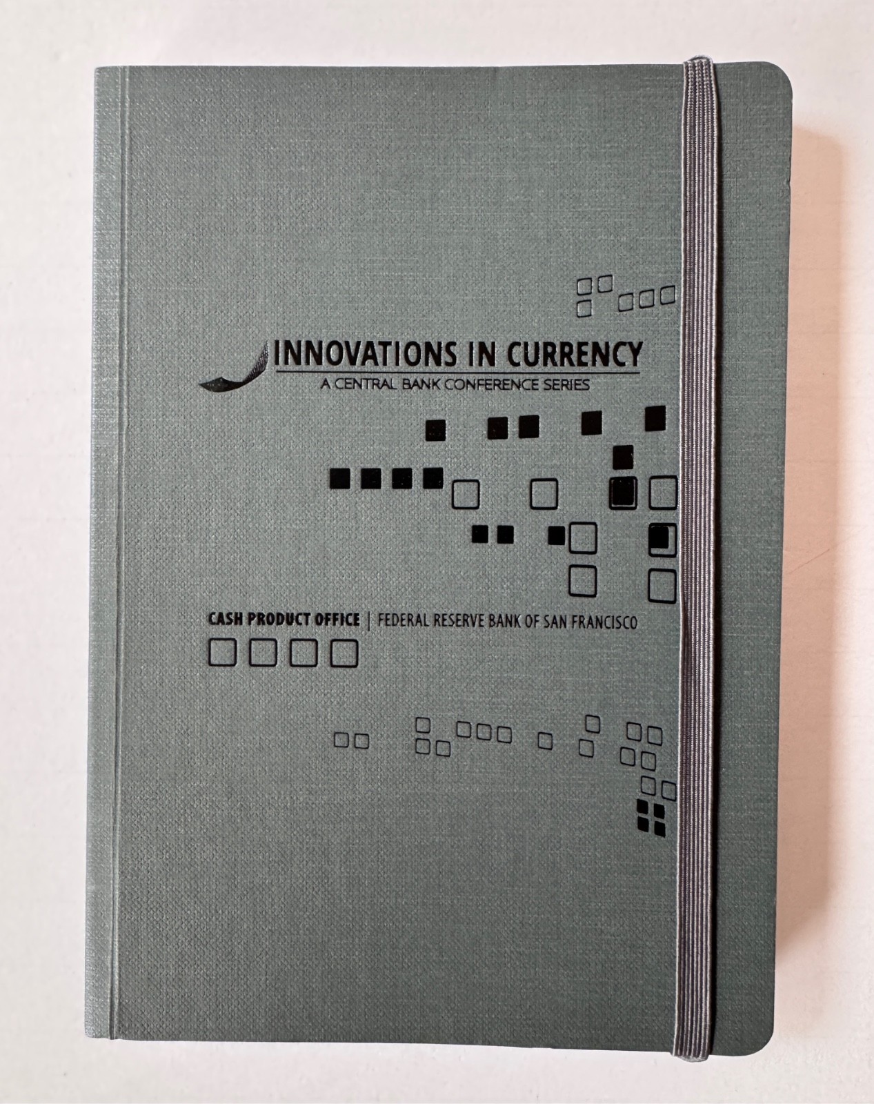 Rare Lined Gray Notebook FRB San Francisco Decoding Digital Currency Conference