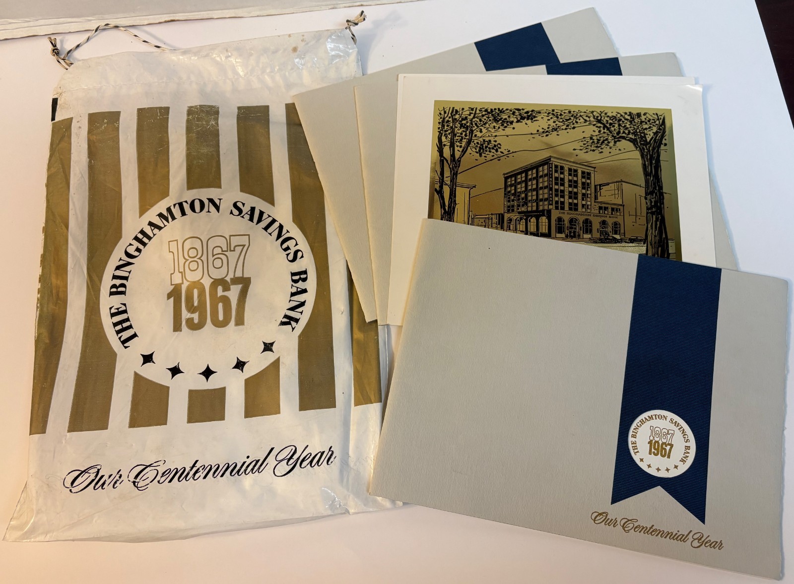 339: 1867-1967 Binghamton Savings Bank Centennial Advertising Items