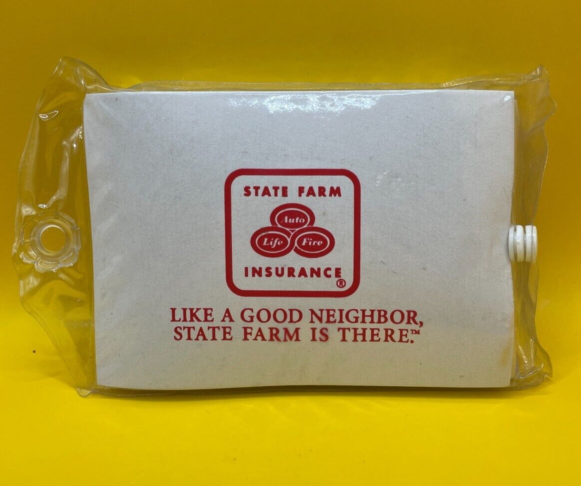 Vintage State Farm Reusable Adult Rain Poncho – NIP, Never Used