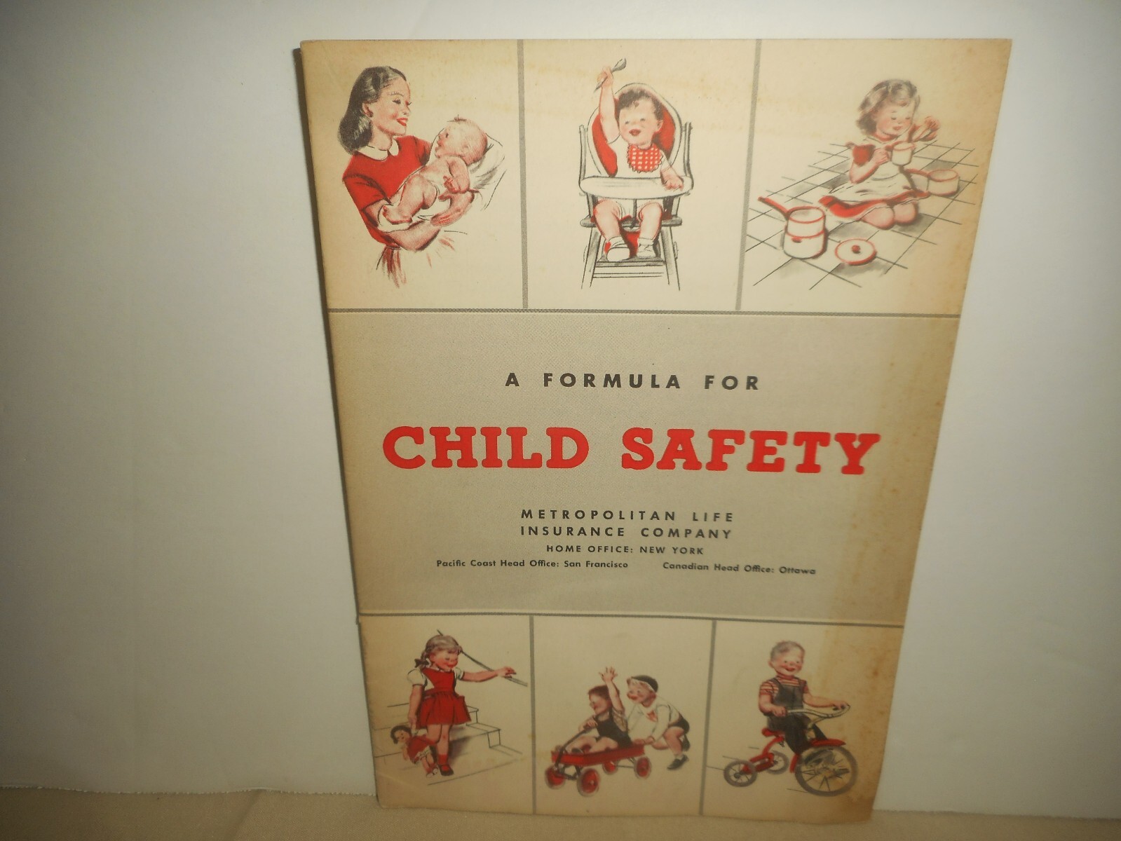 A Formula For Child Safety Booklet 1954 METROPOLITAN LIFE INSURANCE Co.