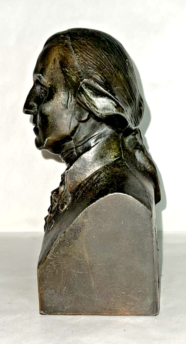 The Prudential Insurance Comp. Vintage Brass Cast of George Washington Coin Bank