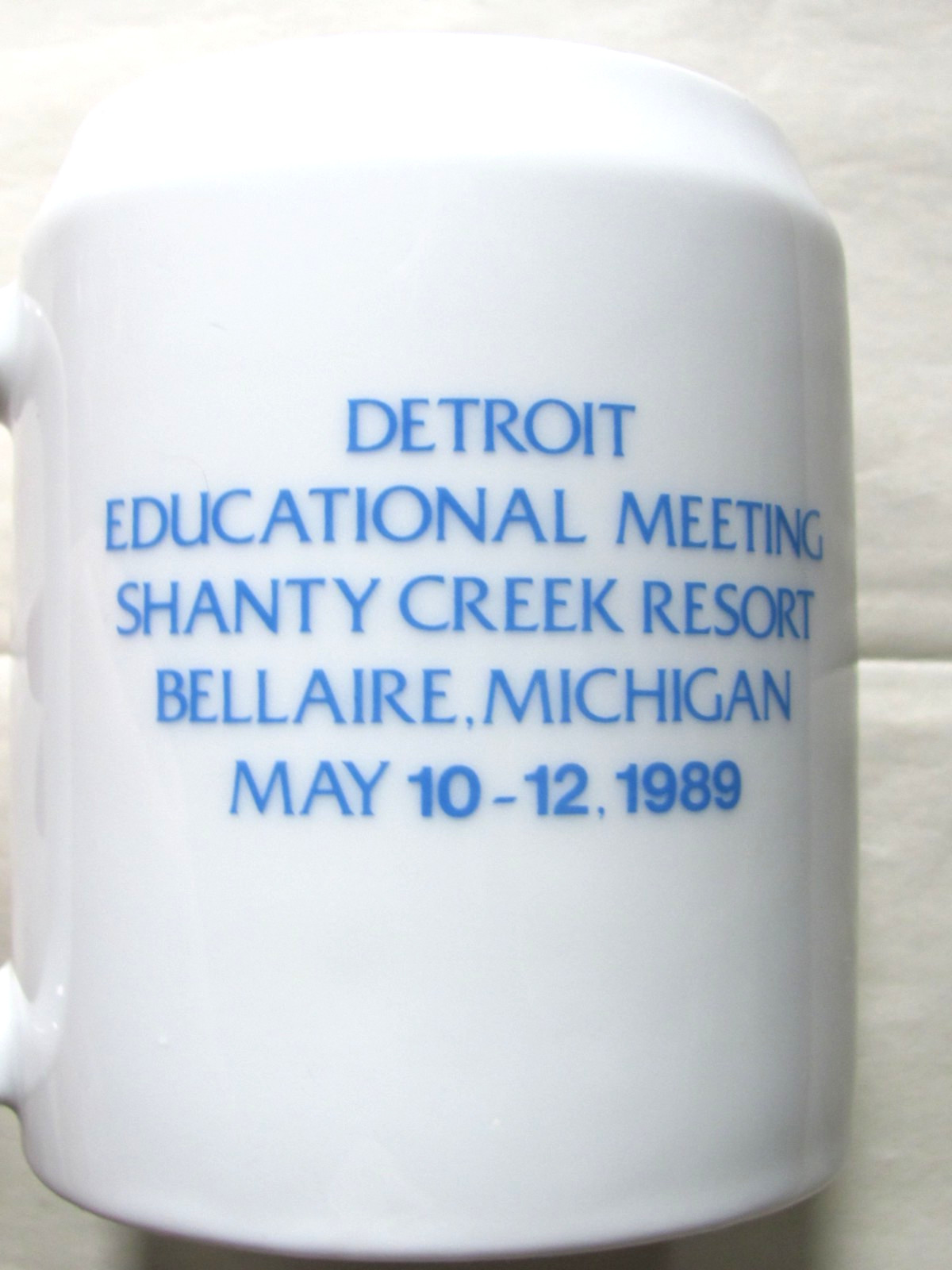 United States Fidelity & Guaranty Co 1989 Detroit Meeting Bellaire Mi Mug