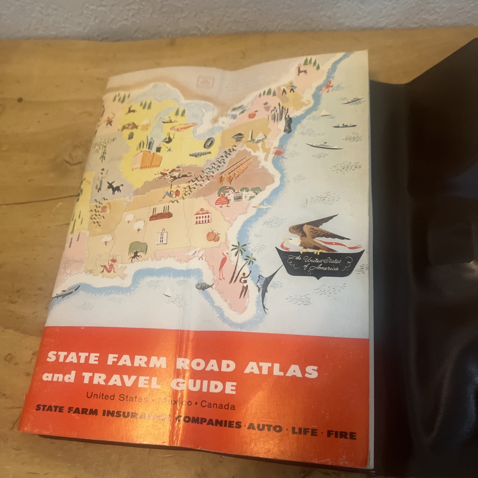 Vintage Ephemera 1967 STATE FARM INSURANCE Rand McNally Road Atlas Travel Guide