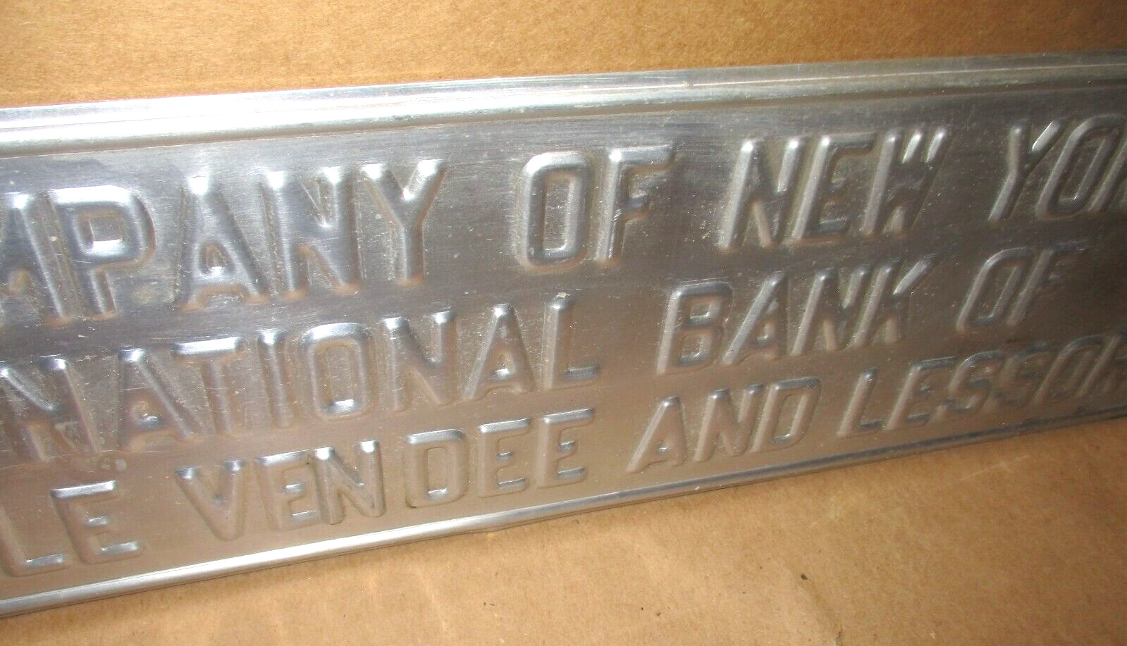 ATLANTA — NEW YORK — United States Trust Company — VINTAGE – OLD — Bank Sign
