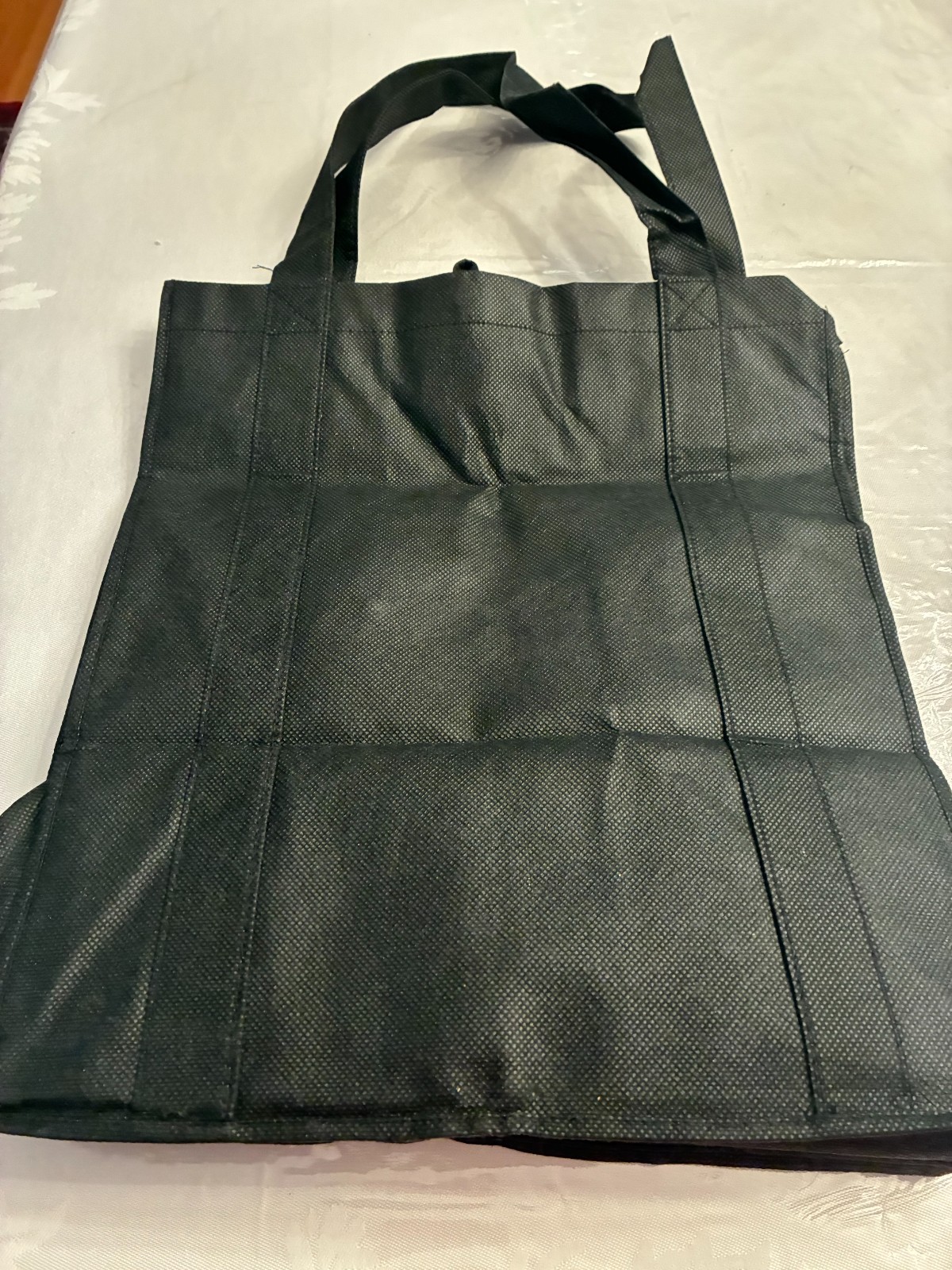Vintage Wachovia Bank A Wells Fargo Company Folding Shopping Bag Black & White