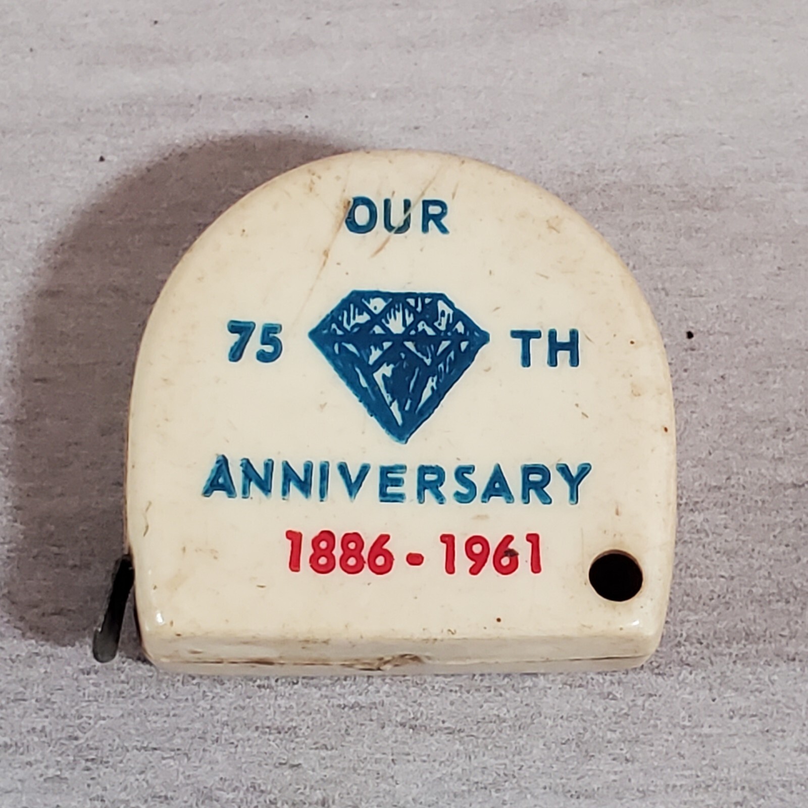 Vintage Advertising Tape Measure Banking H.B. Smith Savings Loan Anniversary 75