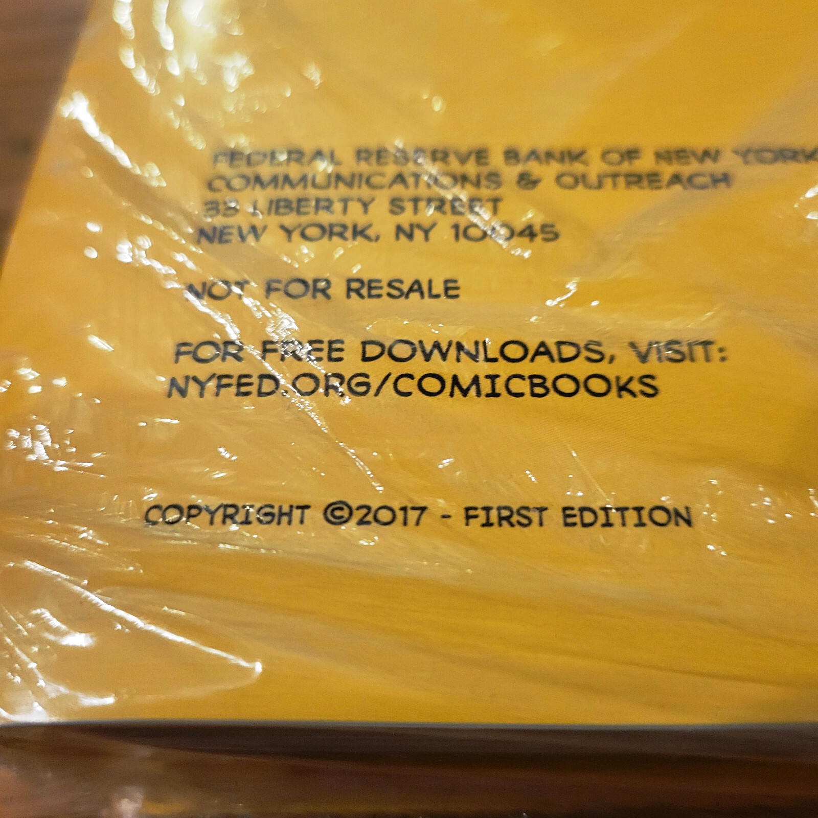 Federal Reserve Bank 35 Comic books 1st edition 2017 Once Upon a Dime Sealed Lot