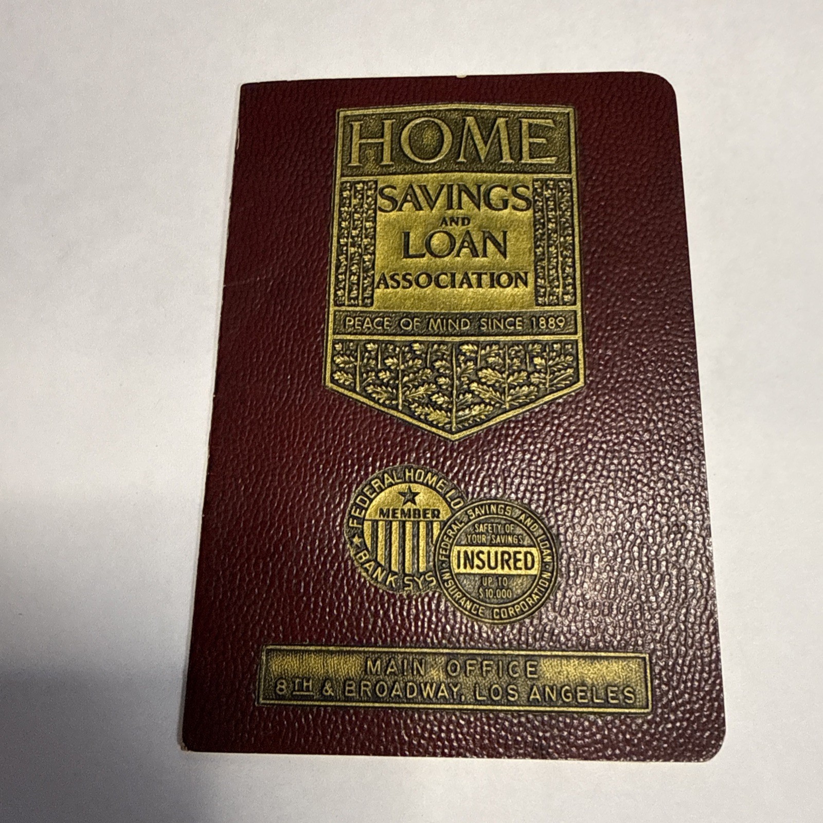 Used Vtg Account Book Booklet Home Savings And Loan Association 1960’s (s3-d)