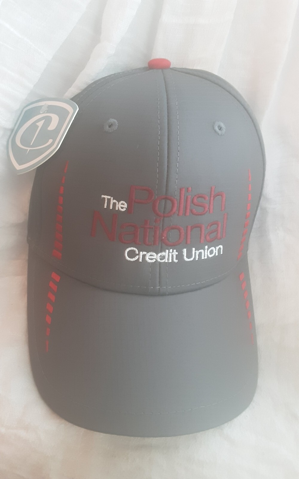 POLISH NATIONAL CREDIT UNION GIVEAWAY VINTAGE NEW TAG BASEBALL CAP HAT EMBROIDER