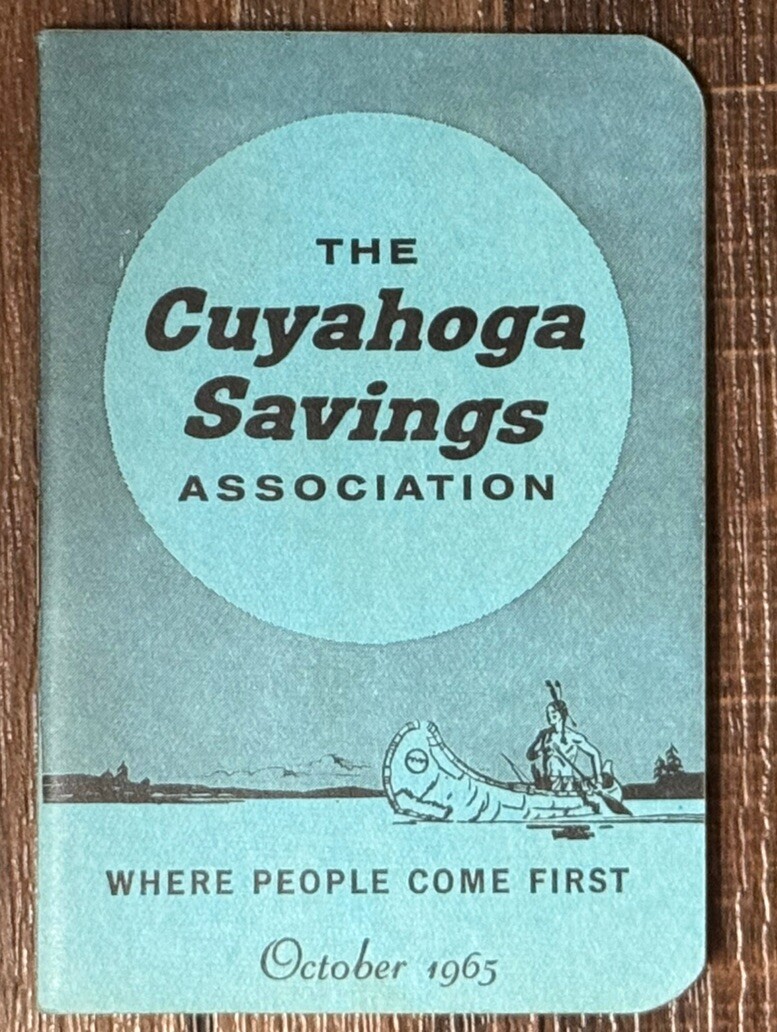 The Cuyahoga Savings Association Savings Account Book October 1965 Cleveland, OH