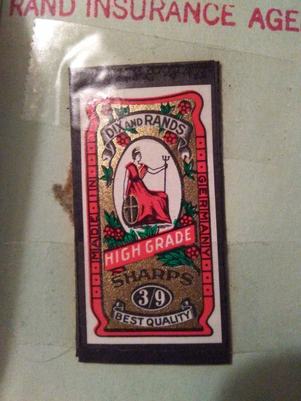 Vintage RAND INSURANCE Advertising Sewing Needle Book – CROP INSURANCE