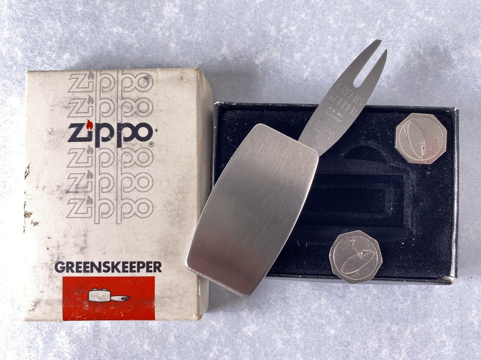 NOS Hartford Fire insurance Zippo Greenskeeper golfing buddy