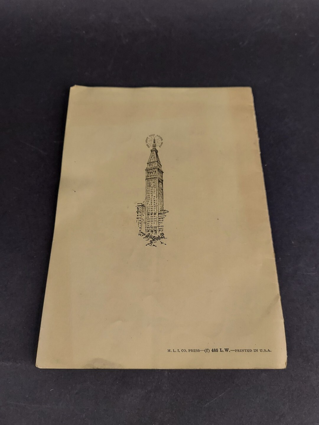 1930 Metropolitan Life Insurance Devil Mask The Great Imitator Syphilis PAMPHLET
