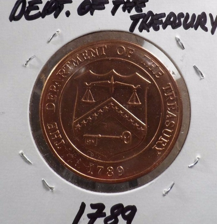 UNCIRCULATED DENVER,CO US MINT COMMEMORATIVEI 1789 MEDALLION (42717)