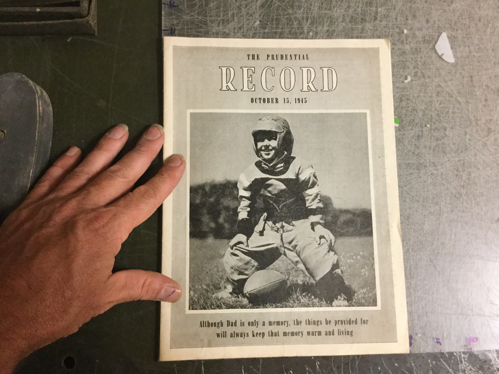 Original THE PRUDENTIAL RECORD oct 15 1945 — 12pgs