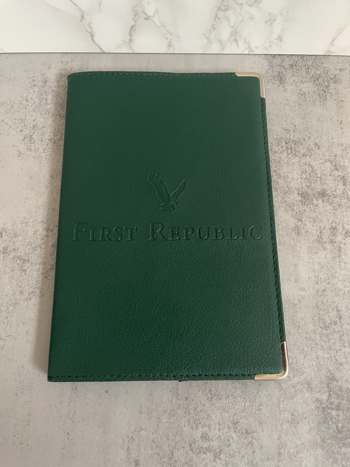 New First Republic Bank Leather Executive Notebook/Memo Book 5”x7.5”