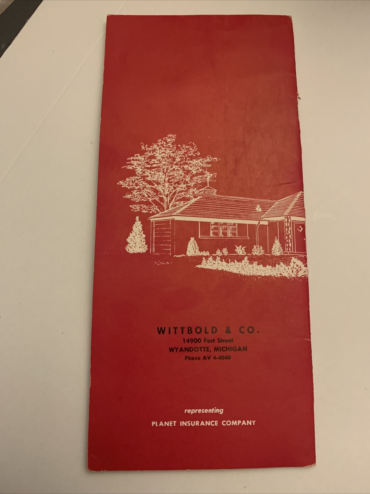 VINTAGE HOUSEHOLD INVENTORY “NEW” BY THE Planet INSURANCE COMPANY Free Shipping