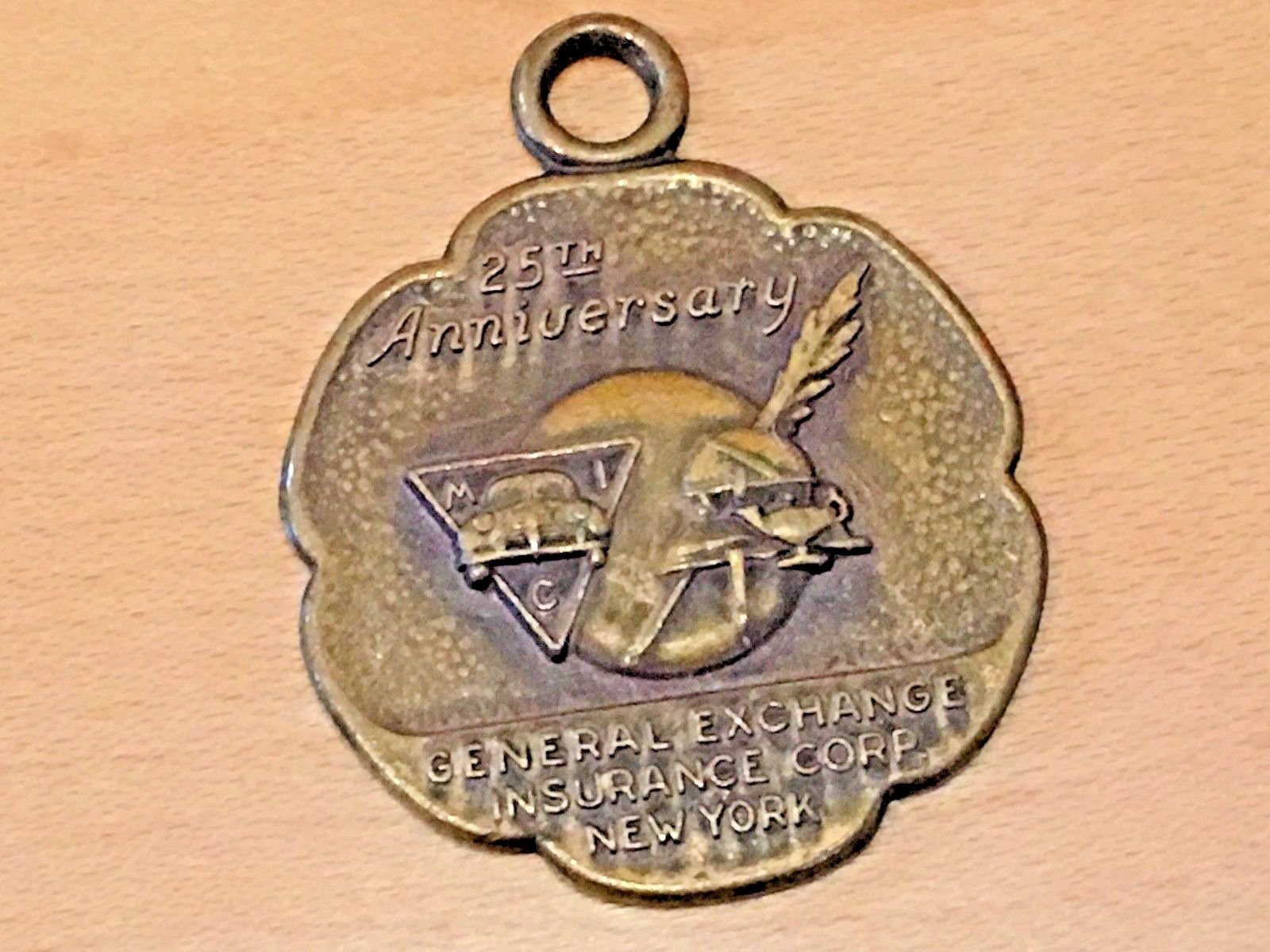 Insurance Corp New York 25 Years Anniversary Medallion/Coin FOB