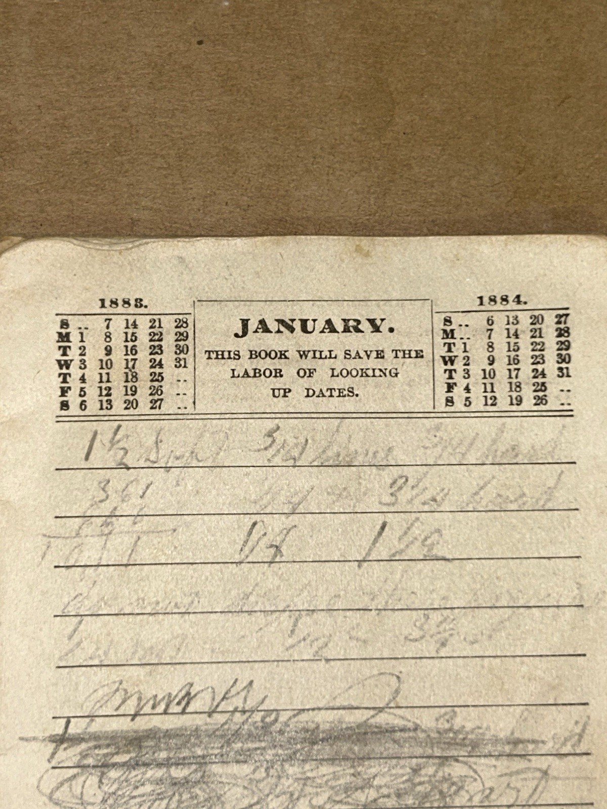 1884 Pierce’s Memorandum Account Book World’s Dispensary Medical Ass. Buffalo NY