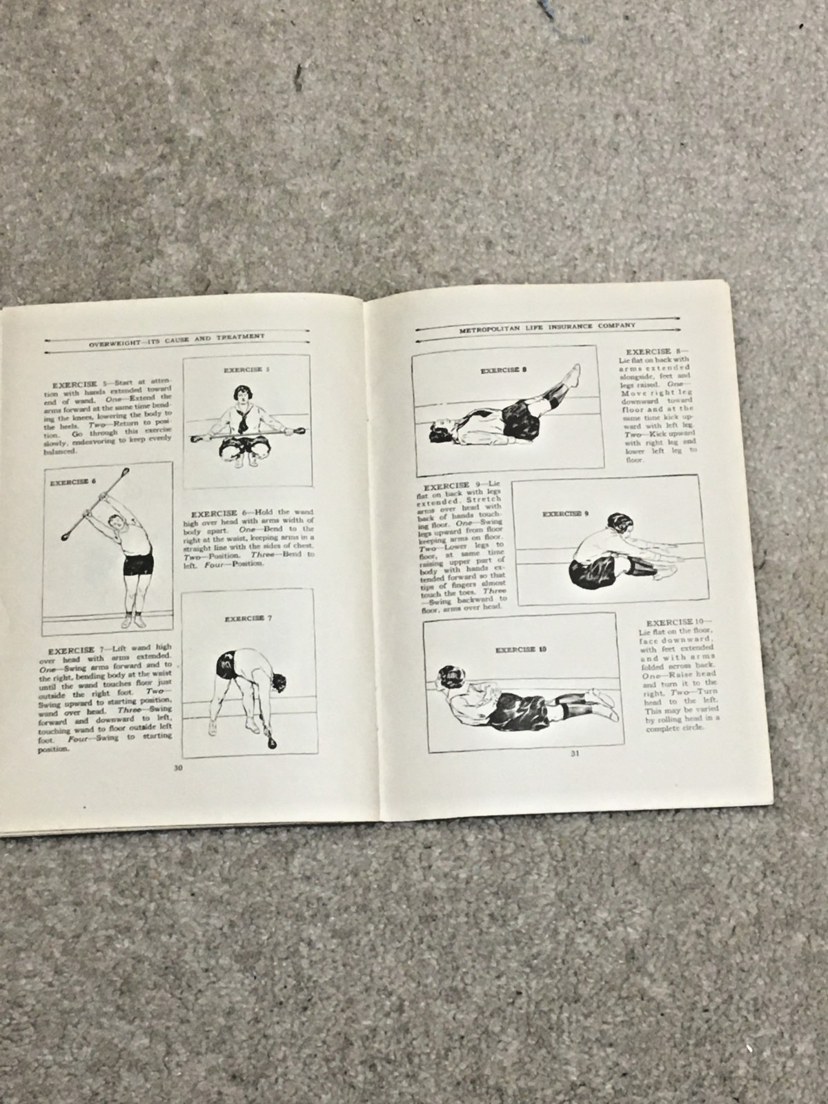 Vntg c1940s Booklet Overweight Its Cause & Treatment, Metropolitan Life Ins Co