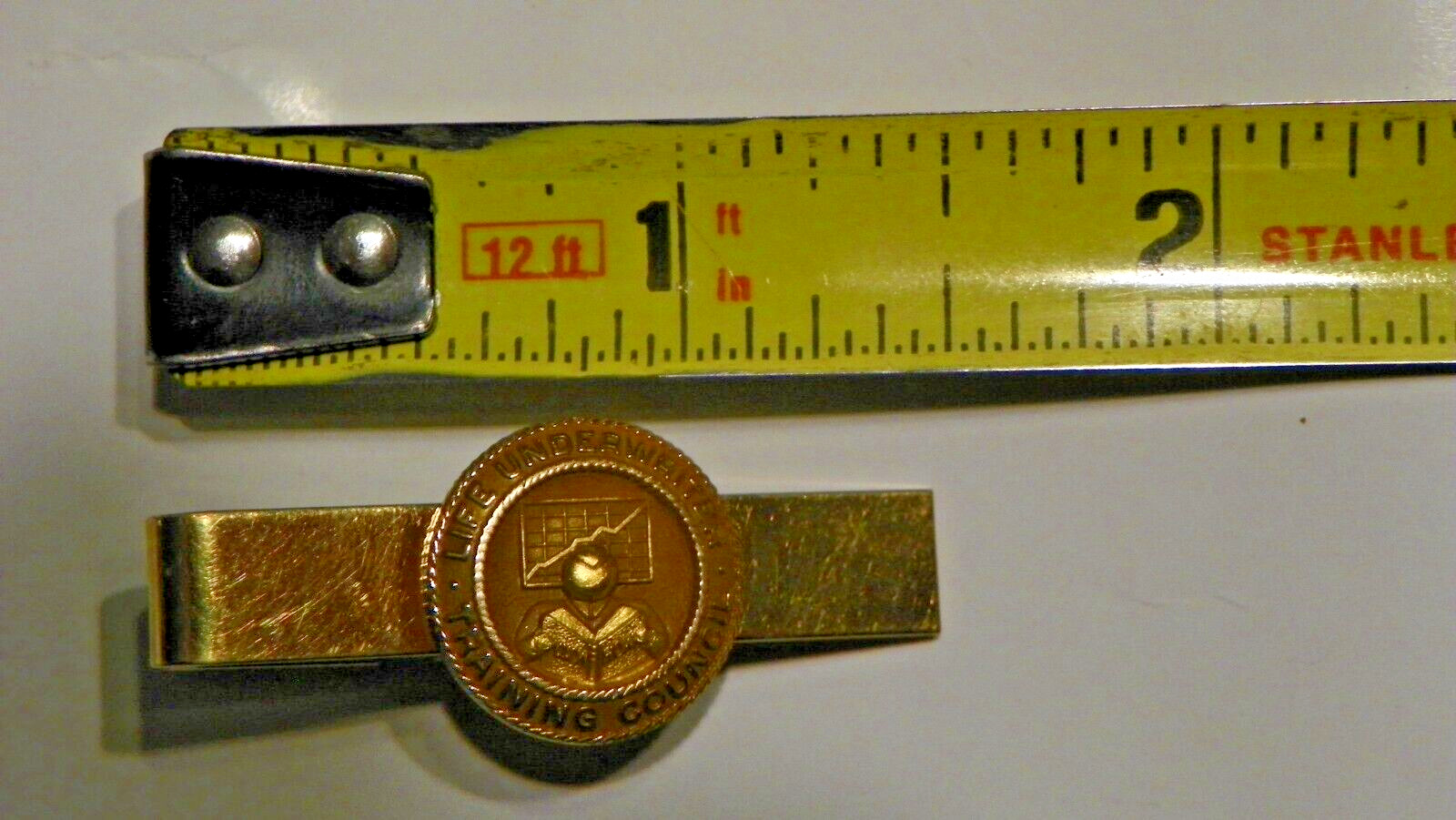 vtg gold filled life underwriter training council tie clasp